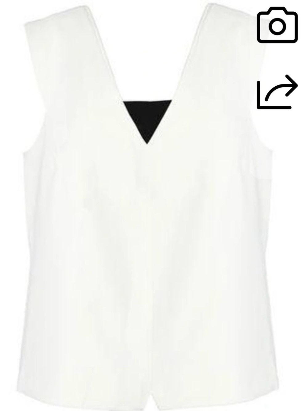Classic White V-Neck Women's Camisole